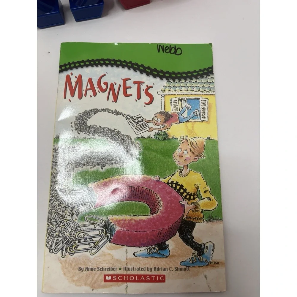 Magnets Classroom Magnet Lab Kit STEM PreK 2 Bar, 5 Horseshoe, Magnets Book
